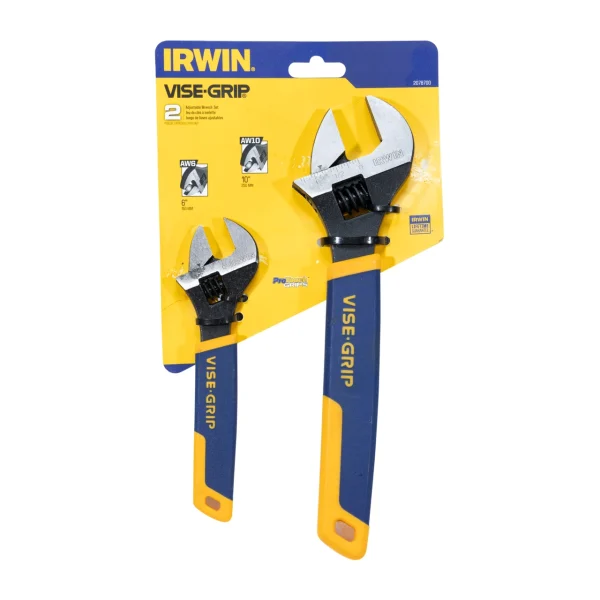 Irwin Vise-Grip 2-Piece Adjustable Wrench Set (2078700)