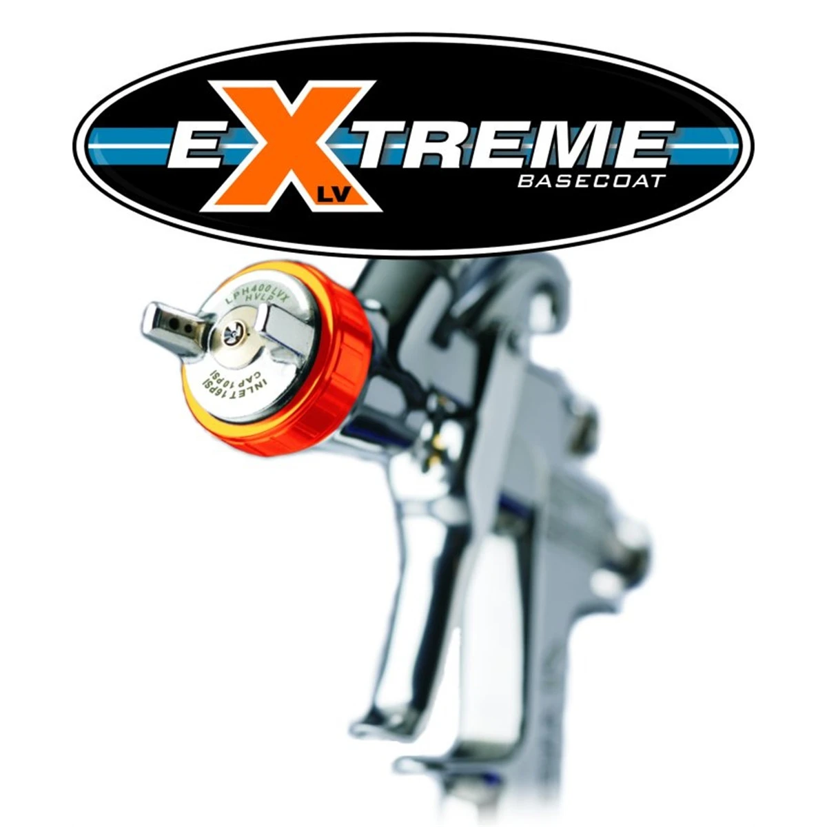 Iwata LPH400-154LVX 1.5mm Basecoats Spray Gun w/ 700mL Cup (5682)