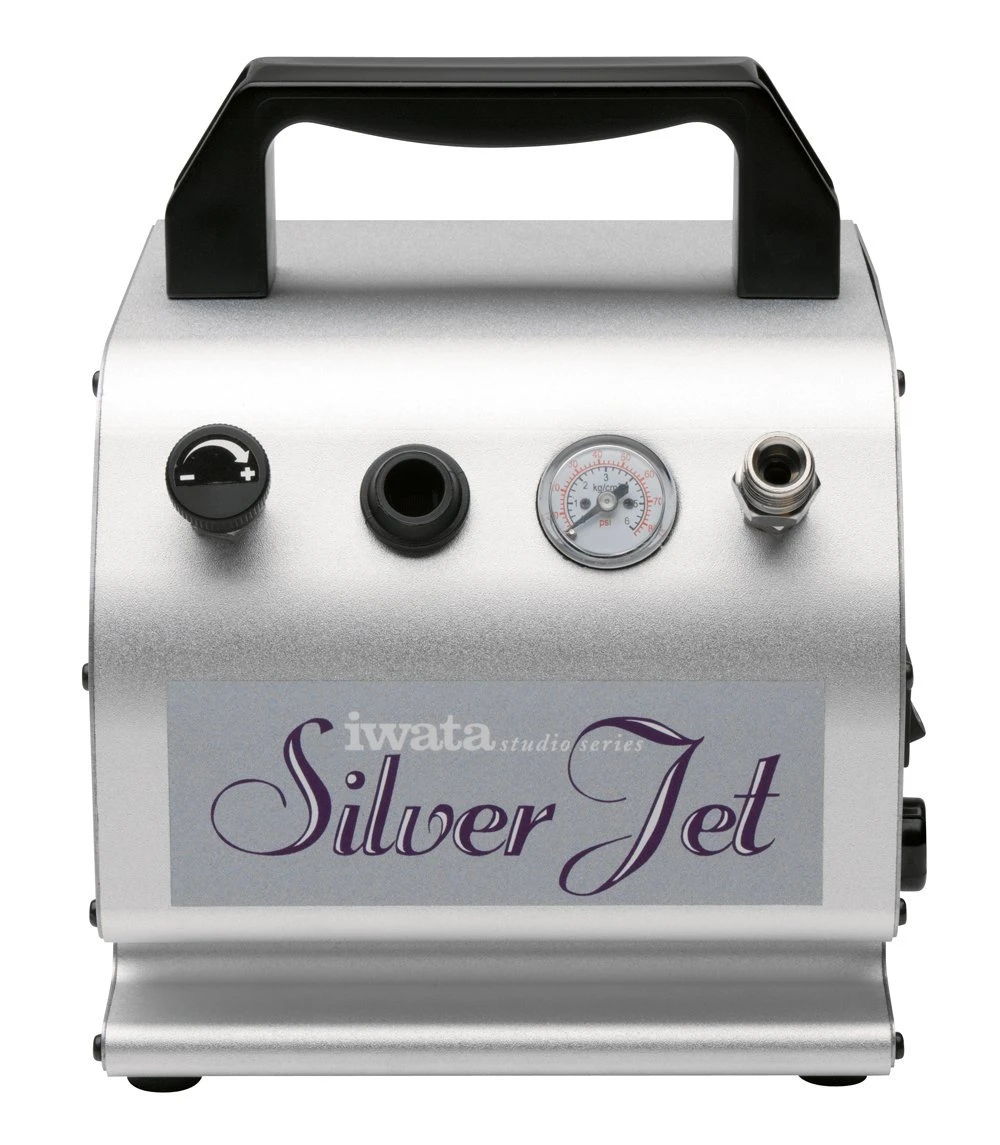 Iwata-Medea IS50 Studio Series Silver Jet Single Piston Air Compressor