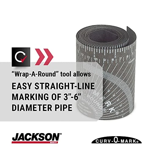 Jackson Safety Pipe Measure Tool, Wrap Around Flex Tape, Medium (14752) — product image 2