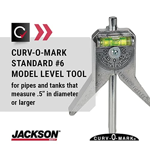 Jackson Safety Pipe Marker Centering Tool, Curv-O-Mark Standard 6 (14775) — product image 2