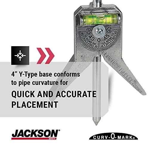 Jackson Safety Pipe Marker Centering Tool, Curv-O-Mark Standard 6 (14775) — product image 3