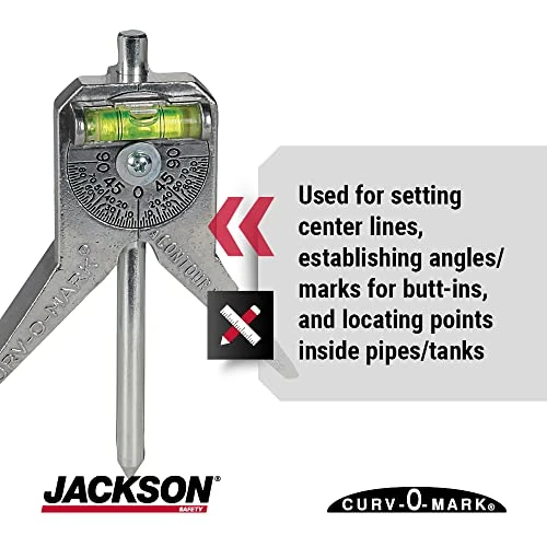 Jackson Safety Pipe Marker Centering Tool, Curv-O-Mark Standard 6 (14775) — product image 4