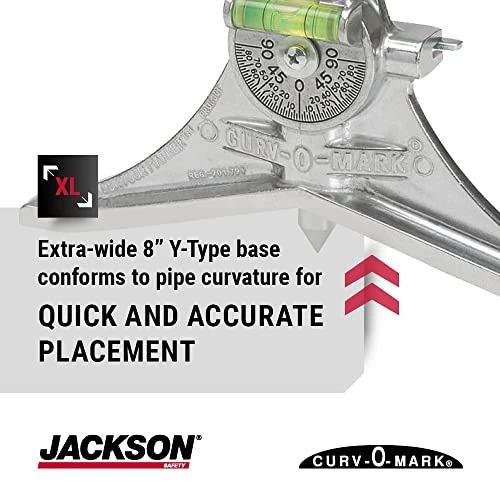 Jackson Safety Pipe Marker Centering Head Tool, Curv-O-Mark Jumbo (14776) — product image 3