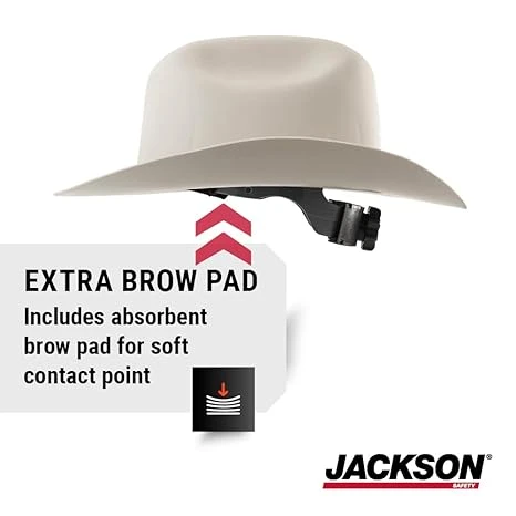 Jackson Safety White Western Cowboy Hard Hat (19500) — product image 3