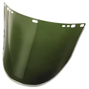 Jackson Safety Acetate Face Shield 9x15.5 Dark Green, Reusable (29090)