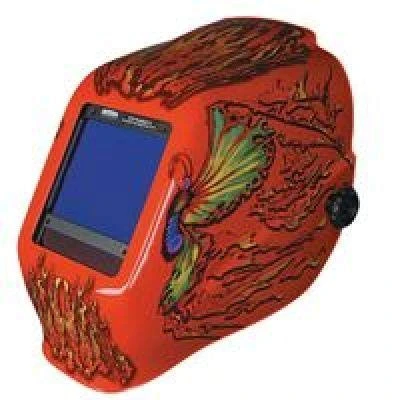 Jackson Safety HLX ADF Welding Helmet, TrueSight II - Flaming Butterfly (46119)