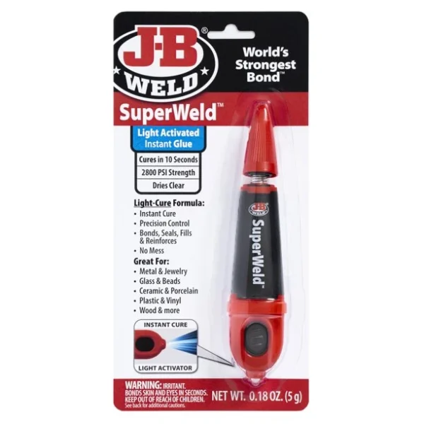 JB Weld 33301 Total Repair - Accelerated Instant Cure Super Glue, 0.18 oz