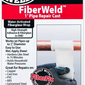 JB Weld 38248 FiberWeld 1" Pipe Repair Cast FiberGlass Pipe Repair Cast