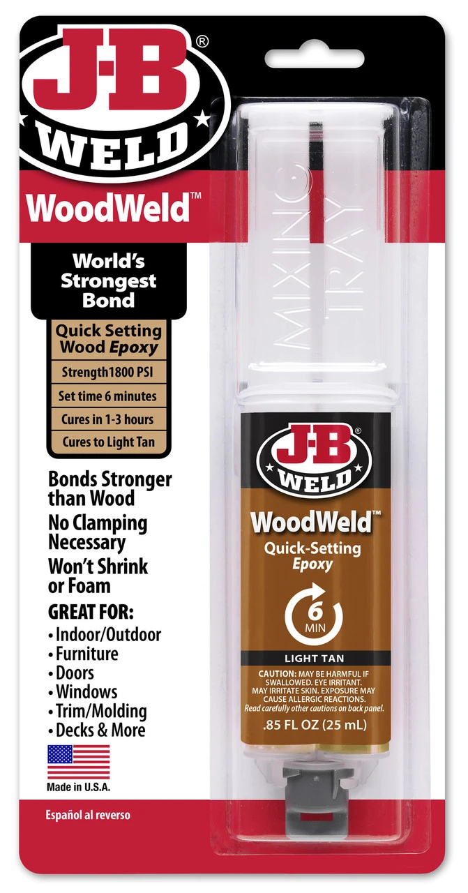JB Weld WoodWeld Syringe Bonding Adhesive (50151)