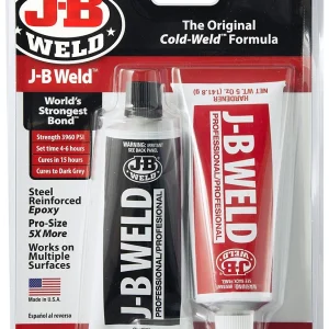 JB Weld 8281 Steel Reinforced Epoxy Pro Size - 5 oz each (8281)