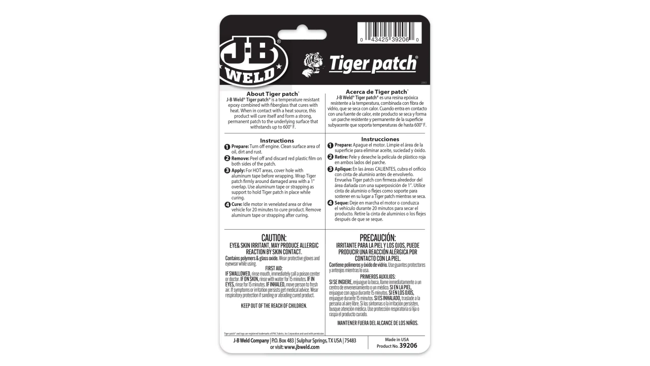 JB Weld Muffler Patch (39206) — product image 2