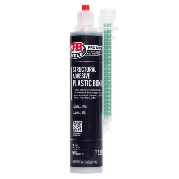 JB Weld Pro Series Structural Adhesive Plastic Bonder Black 280 Ml (52039)