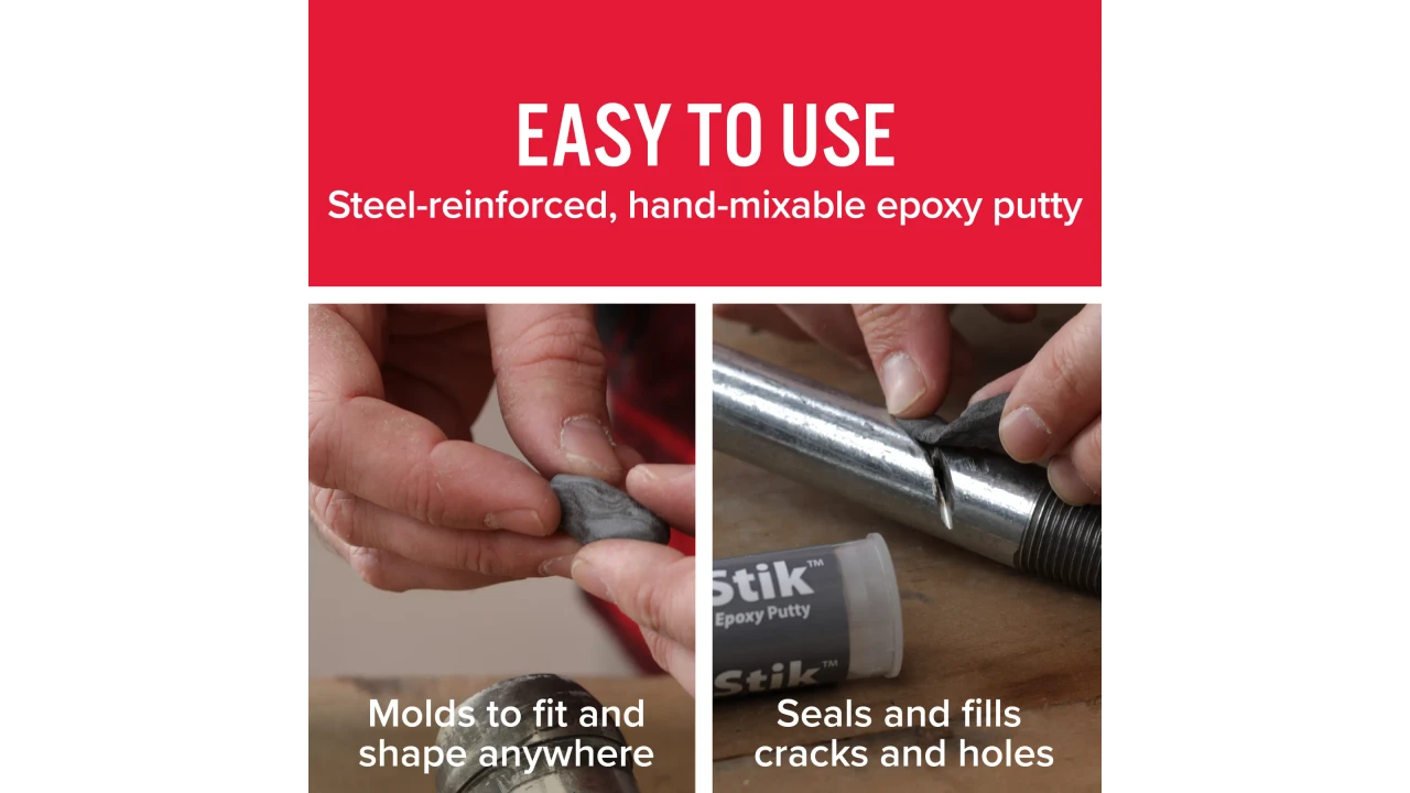 JB Weld Steelstik Epoxy Putty, 4 Oz. (8268U) — product image 4