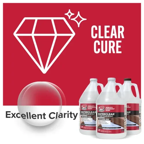 JB Weld Waterclear Pro Grade 2" Deep Pour Epoxy 384 Fl Oz (42384) — product image 4