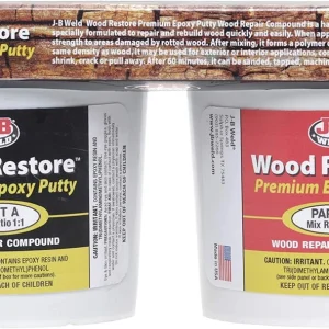 JB Weld Wood Restore Premium Epoxy Putty Kit - 64 Oz. (40007)
