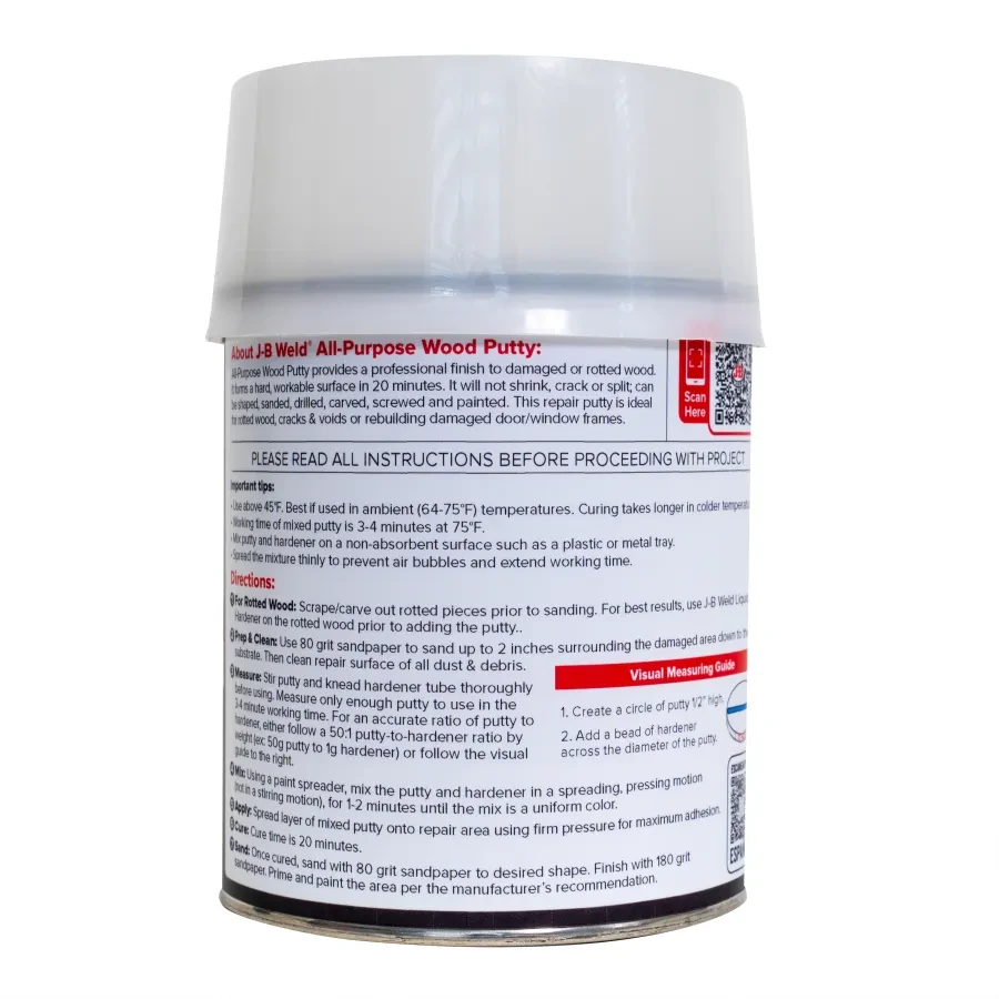 JB Weld Wood Restore Repair Putty - 757Ml (40004) — product image 2