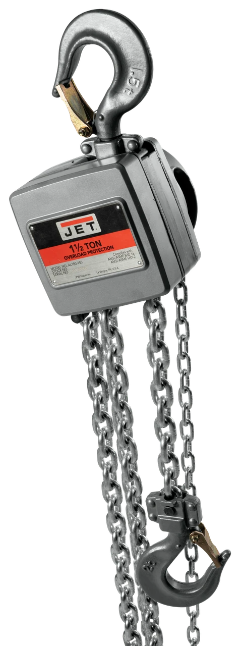 Jet AL100-100-30 1-Ton Hand Chain Hoist w/ 30' Lift (133130) — product image 5
