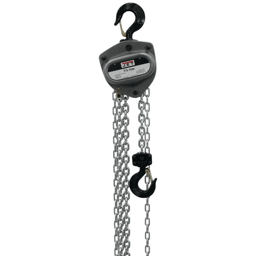 Jet L-100-150WO-30 1.5T Hoist 30' Lift & Overload Protection (201130)