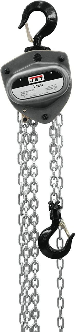 Jet L100-100-90 1 Ton Hand Chain Hoist 90ft. Lift (202290)