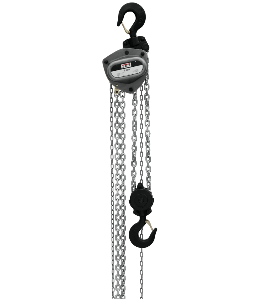 Jet L-100-500WO-15 5T Hoist w/ 15' Lift & Overload Protection (208115)