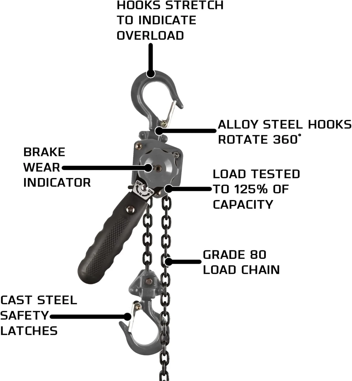 Jet 287201 JLP-A Series 1/2 Ton Mini-Puller, 10' Lift — product image 2