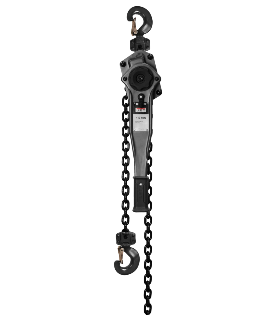Jet JLP-150A-15SH 1.5T Lever Hoist 15' Lift & Shipyard Hooks (287702)