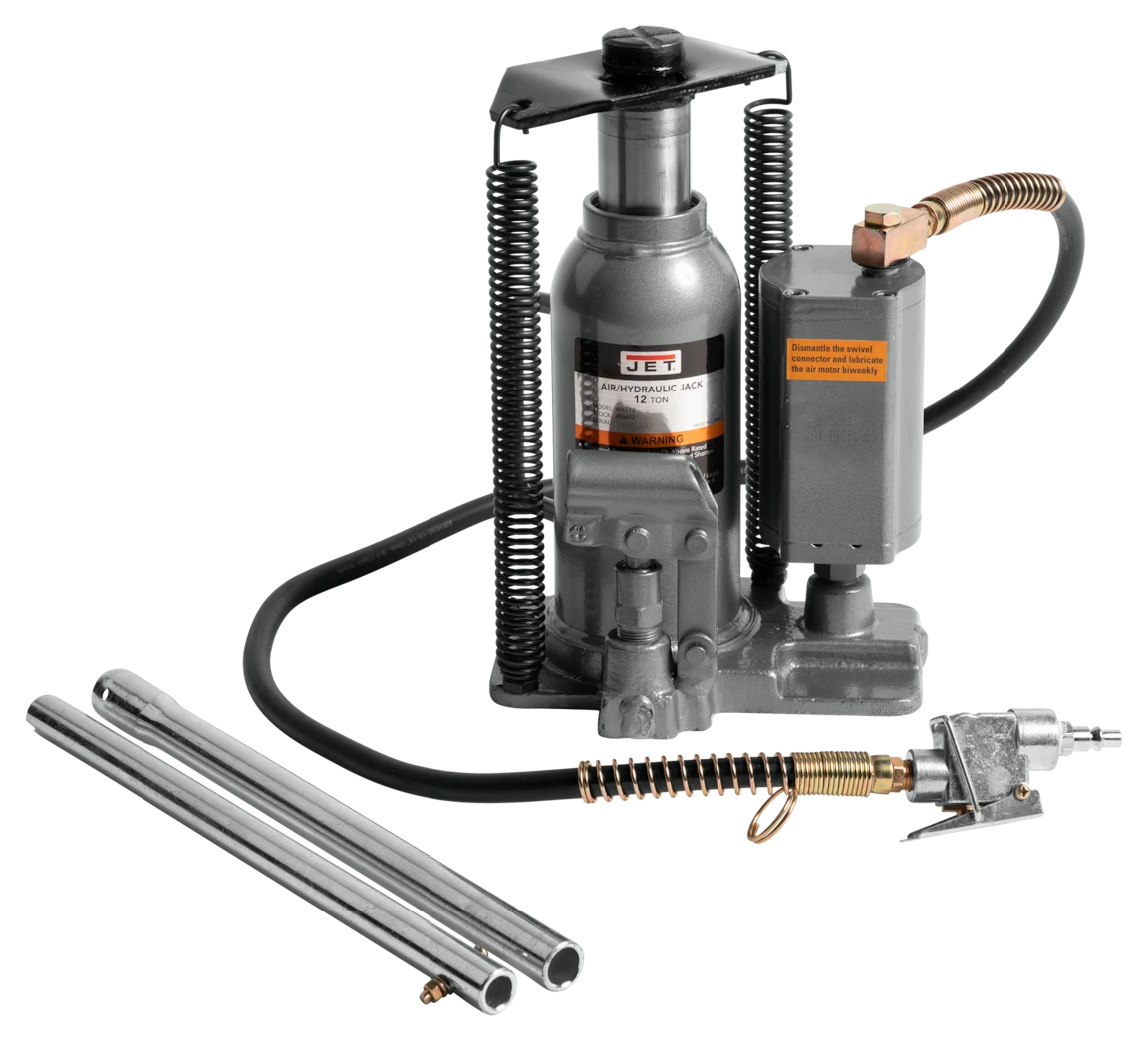 Jet AHJ-12 12 Ton Air / Hydraulic Bottle Jack with CS (456612) — product image 2