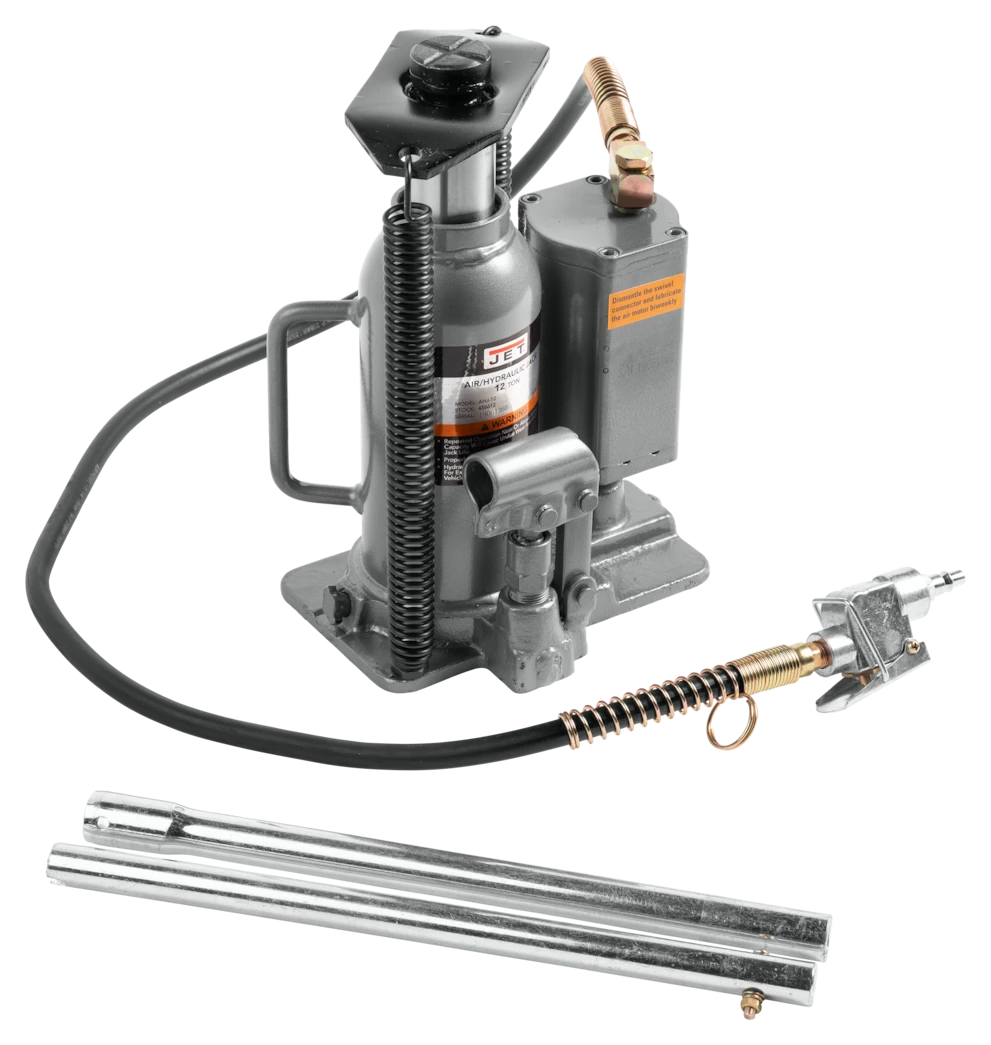 Jet AHJ-12 12 Ton Air / Hydraulic Bottle Jack with CS (456612) — product image 3