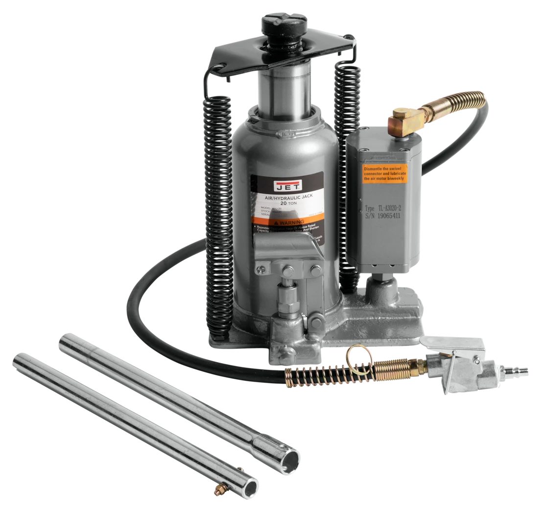 Jet AHJ-20 20 Ton Air / Hydraulic Bottle Jack with CS (456620) — product image 2