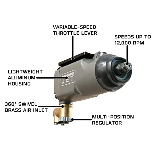 Jet JAT-100 Model 12000 RPM 3/8-Inch Butterfly Impact Wrench (505100) — product image 2