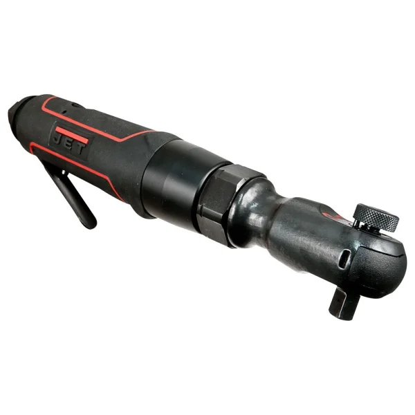 Jet JAT-322 impact air ratchet with black and red grip