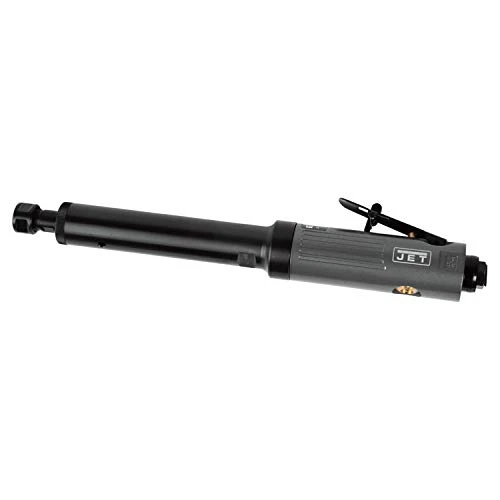 Jet extended straight air die grinder with long black shaft and lever grip