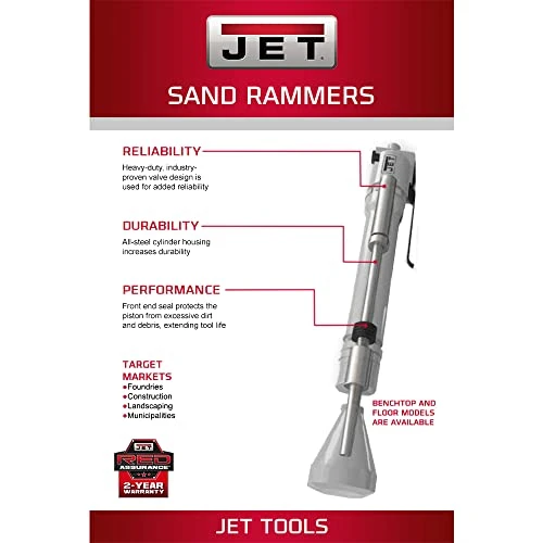 Jet 550601 JCT-1601 Benchtop Pneumatic Sand Rammer — product image 3