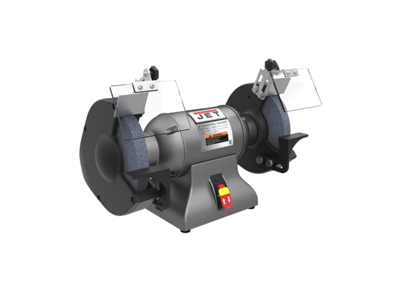 JET IBG-8 578008 twin-wheel bench grinder with eye shields and tool rests