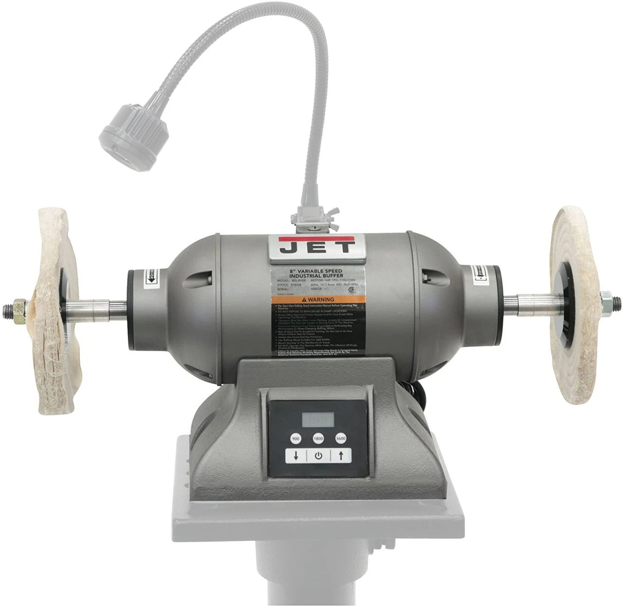 Jet IBG-8VSB 1HP 1PH 115V/230 8" VS Industrial Bench Buffer (578218) — product image 2
