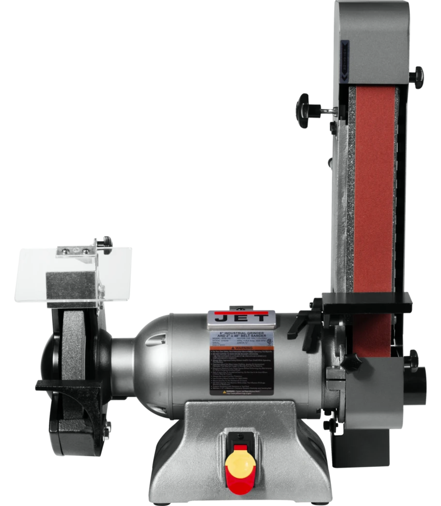 JET IBGB-248 578248 combination grinder with upright belt-sanding bracket