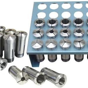 Jet 35-Piece Premium 5C Collet Set with Rack (1/32nd) (650016)