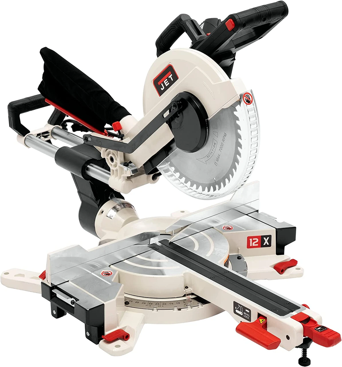 Jet JMS-12X 1PH 115V 12" Dual Bevel Miter Saw (707212)