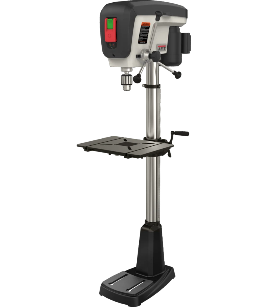 JET JDP-15F 716250 floor drill press with rectangular table and base