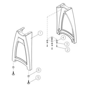 Jet Leg Set for JWL-1440VS Benchtop Lathe (719402)