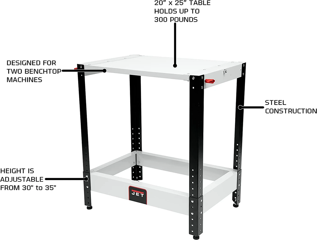Jet Flip Top Benchtop Machine Stand (728200) — product image 2