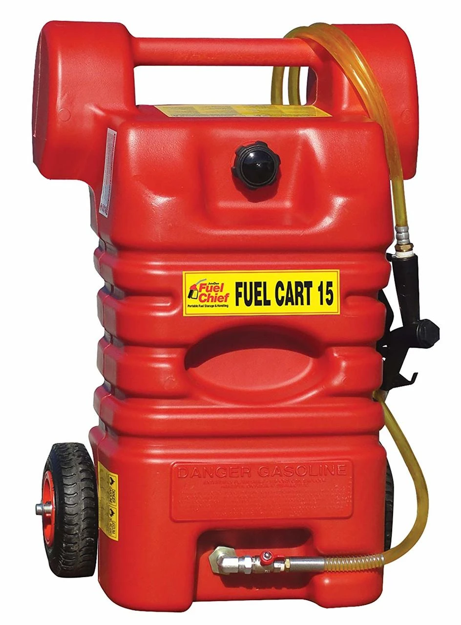 John Dow 15-Gallon Portable Gasoline Poly Fuel Cart System (FC-15PFC)