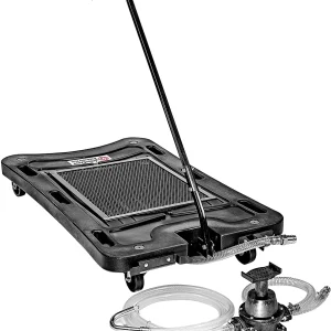 John Dow JDI-17FPLP 17-Gallon Poly Low Profile Oil Drain with Foot Pump