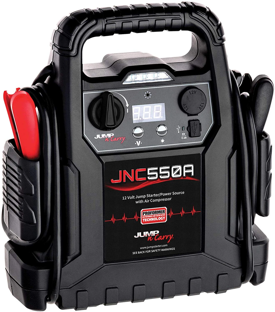 Clore Automotive 1100 Peak Amp 12V Jump Starter w/Air System (JNC550A)