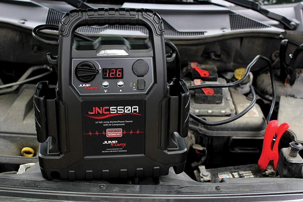 Clore Automotive 1100 Peak Amp 12V Jump Starter w/Air System (JNC550A) — product image 6