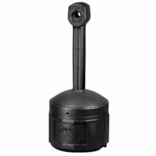 Justrite 26800D Cease Fire, Smokers, Black