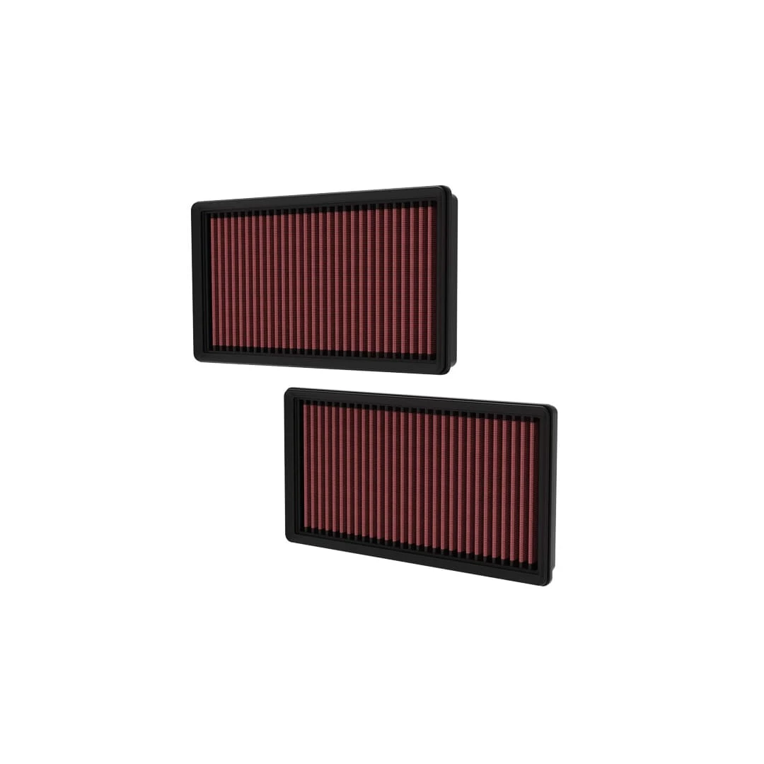 K&N Filters Replacement Panel Air Filter for Rolls-Royce Ghost 6.6L V12 - Red - 2-Pack (KNN33-5124)