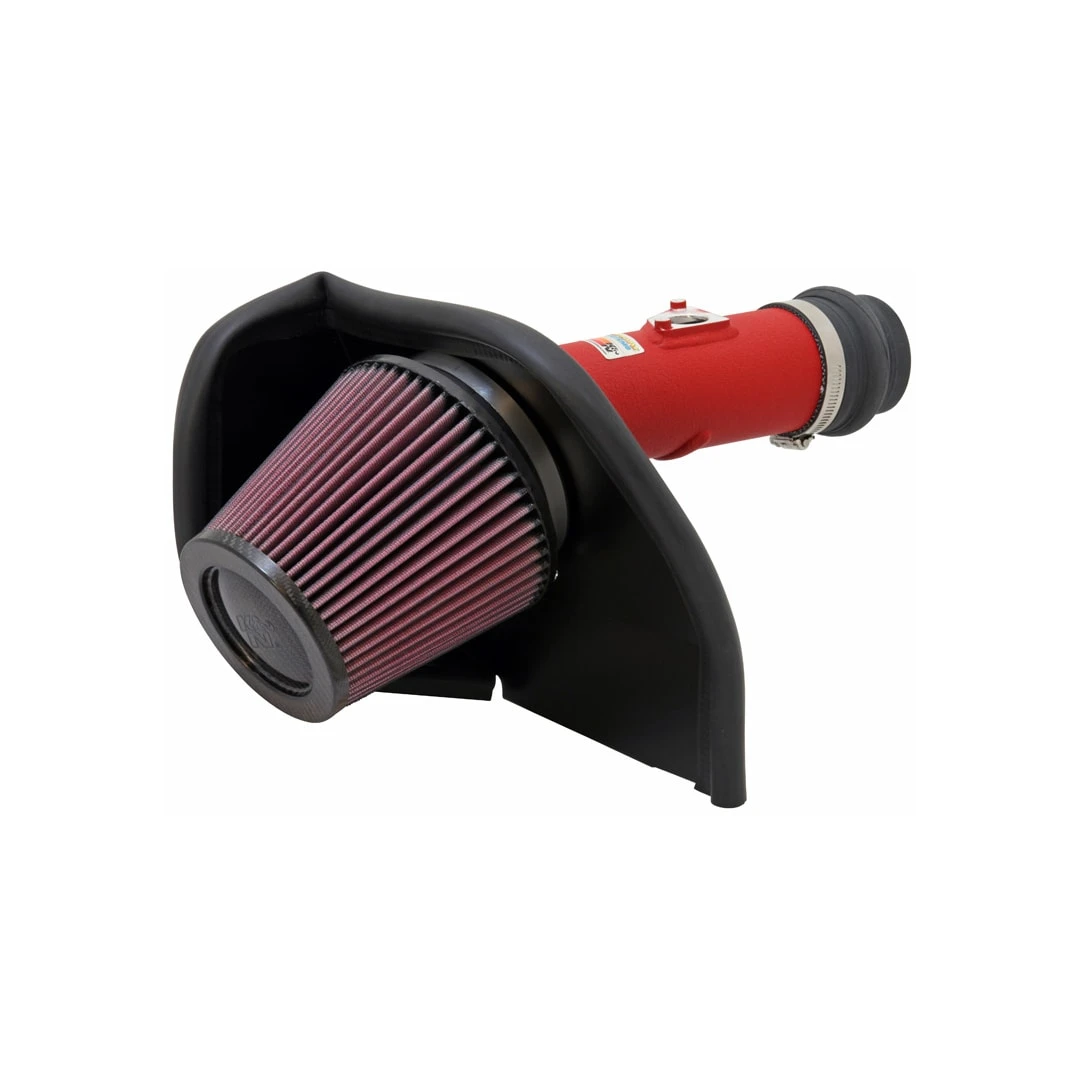 K&N Filters Typhoon Air Intake for Subaru Impreza WRX STI 2.5L - Wrinkle Red (KNN69-8005TWR)