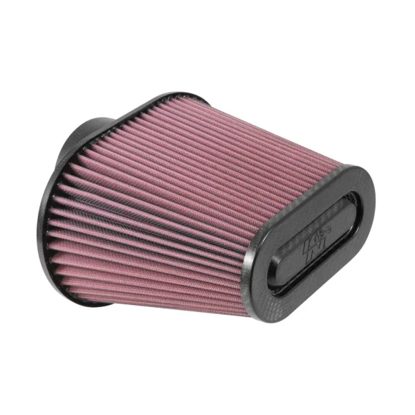 K&N Filters Universal Air Filter - 3-11/16" FLG x 8-3/4"x5-1/2" B x 6-3/8"x3-3/16" T x 7" H - Carbon Tip (KNNRP-5285)
